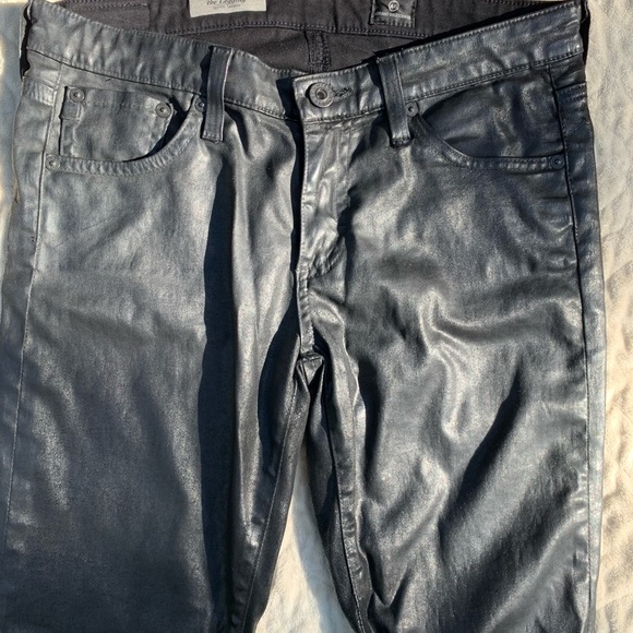 AG The Legging Coated Black Jeans size 27 - Picture 4 of 9